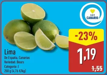 Oferta de Lima por 1,19€ en ALDI