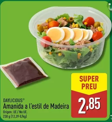 Oferta de Dalyicious/ Amanida A L'estil De Madeira por 2,85€ en ALDI