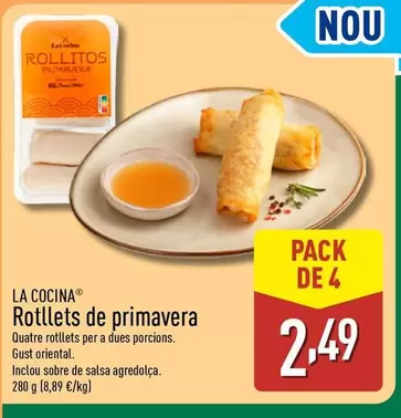 Oferta de La Cocina - Rotllets De Primavera por 2,49€ en ALDI