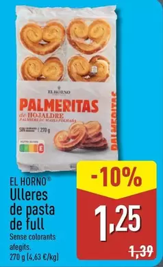 Oferta de El Horno - Ulleres De Pasta De Full  por 1,25€ en ALDI