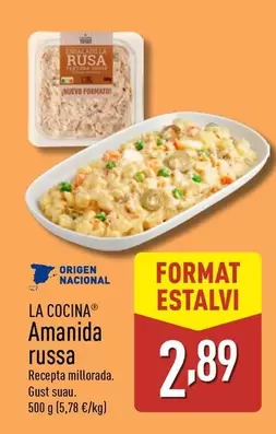 Oferta de Origen - La Cocina Amanida Russa por 2,89€ en ALDI