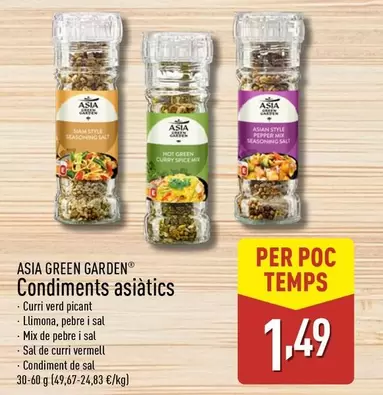 Oferta de Asia Green Garden - Condiments Asiàtics por 1,49€ en ALDI