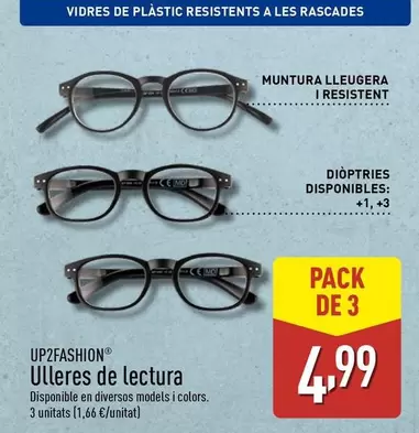 Oferta de Up2fashion - Ulleres De Lectura por 4,99€ en ALDI