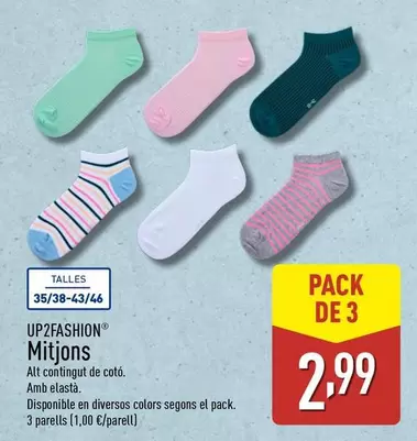 Oferta de Up2fashion - Mitjons por 2,99€ en ALDI