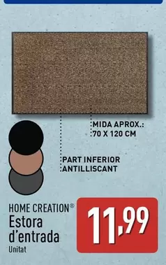 Oferta de Home Creation - Estora D'entrada por 11,99€ en ALDI