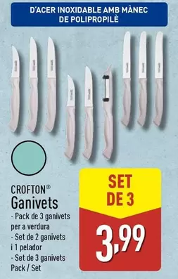 Oferta de Crofton - Ganivets  por 3,99€ en ALDI