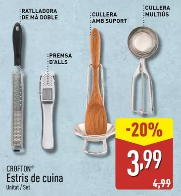 Oferta de Crofton - Estris De Cuina por 3,99€ en ALDI