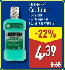 Oferta de Listerine - Col Lutori por 4,39€ en ALDI