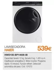 Oferta de Haier - Lavasecadora por 539€ en Expert