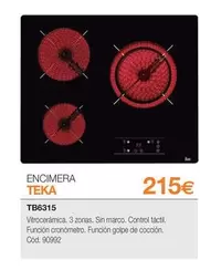 Oferta de Teka - Encimera por 215€ en Expert