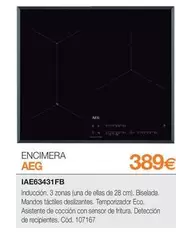Oferta de AEG - Encimera  por 389€ en Expert