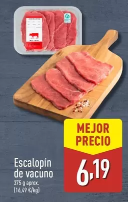Oferta de Escalopín De Vacuno por 6,19€ en ALDI