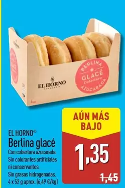 Oferta de El Horno - Berlina Glacé por 1,35€ en ALDI