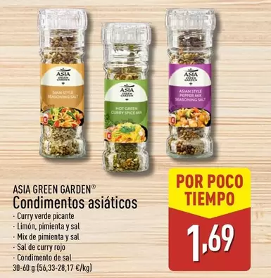 Oferta de Asia Green Garden - Condimentos Asiáticos por 1,69€ en ALDI