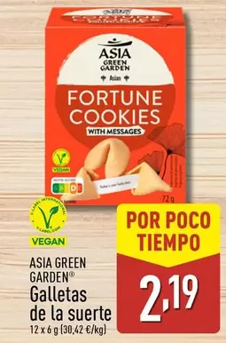 Oferta de Asia Green Garden - Galletas De La Suerte por 2,19€ en ALDI