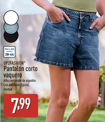 Oferta de Up2fashion - Pantalon Corto Vaquero por 7,99€ en ALDI