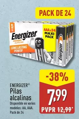 Oferta de Energizer - Pilas Alcalinas por 7,99€ en ALDI