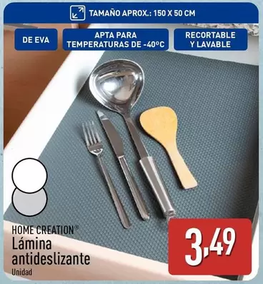 Oferta de Home Creation - Lámina Antideslizante por 3,49€ en ALDI