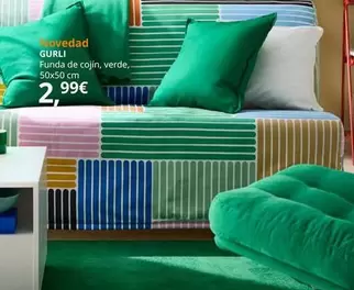 Oferta de Gurli - Funda De Cojín, Verde, 50x50 Cm por 2,99€ en IKEA