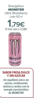 Oferta de Monster - Energético Ultra Strawberry por 1,79€ en Carrefour