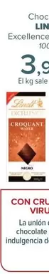 Oferta de Lindt - Chocolate  Excellence Croquant por 3,99€ en Carrefour