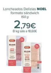 Oferta de Noel - Loncheados Delizias Formato Sándwich por 2,79€ en Carrefour