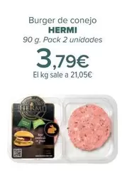 Oferta de Hermi - Burger De Conejo  por 3,79€ en Carrefour