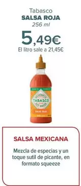 Oferta de Salsa Roja - Tabasco   por 5,49€ en Carrefour