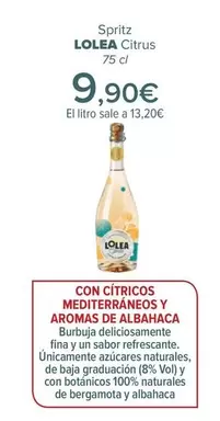 Oferta de Lolea - Spritz Citrus por 9,9€ en Carrefour