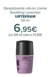 Oferta de Urtekram - Desodorante Roll-on Crema Soothing Lavender   por 6,95€ en Carrefour