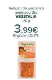 Oferta de Vegetalia - Tempeh De Garbanzo  Marinado Bio   por 3,99€ en Carrefour