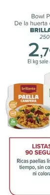 Oferta de Brillante - Bowl Paella De La Huerta O Campera  por 2,79€ en Carrefour