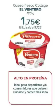 Oferta de El Ventero - Queso Fresco Cottage   por 1,75€ en Carrefour