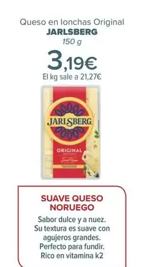 Oferta de Jarlsberg - Queso En Lonchas Original   por 3,19€ en Carrefour
