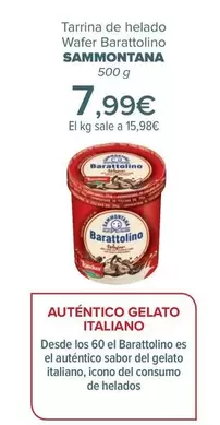 Oferta de Sammontana - Tarrina De Helado Wafer Barattolino  por 7,99€ en Carrefour