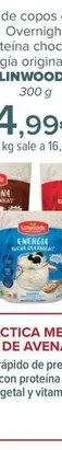 Oferta de Linwoods - Mezcla De Copos De Avena  Overnight  Proteína Chocolate  O Energía Original O Fresa   por 4,99€ en Carrefour