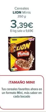 Oferta de Lion - Cereales Minis por 3,39€ en Carrefour