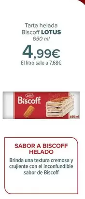 Oferta de Lotus - Tarta Helada Biscoff por 4,99€ en Carrefour
