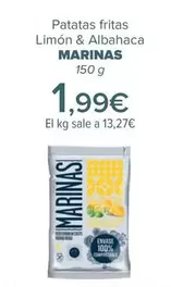 Oferta de Marinas - Patatas Fritas  Limón & Albahaca  por 1,99€ en Carrefour