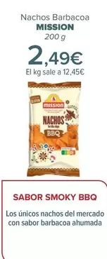 Oferta de Mission - Nachos Barbacoa  por 2,49€ en Carrefour