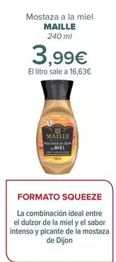 Oferta de Maille - Mostaza A La Miel   por 3,99€ en Carrefour