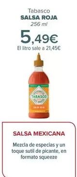 Oferta de Salsa Roja - Tabasco   por 5,49€ en Carrefour