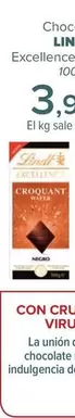 Oferta de Lindt - Chocolate  Excellence Croquant por 3,99€ en Carrefour