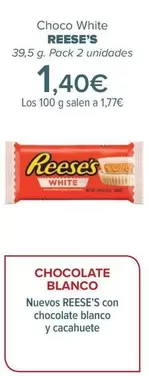 Oferta de Reese’s - Choco White   por 1,4€ en Carrefour