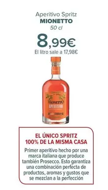 Oferta de Mionetto - Aperitivo Spritz   por 8,99€ en Carrefour
