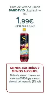 Oferta de Sandevid - Tinto De Verano Limón  por 1,99€ en Carrefour