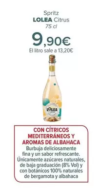 Oferta de Lolea - Spritz Citrus por 9,9€ en Carrefour