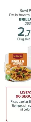 Oferta de Brillante - Bowl Paella De La Huerta O Campera  por 2,79€ en Carrefour