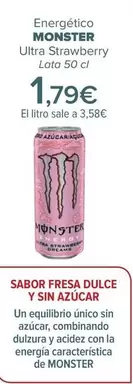 Oferta de Monster - Energético Ultra Strawberry por 1,79€ en Carrefour