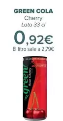 Oferta de Green Cola - Cherry por 0,92€ en Carrefour